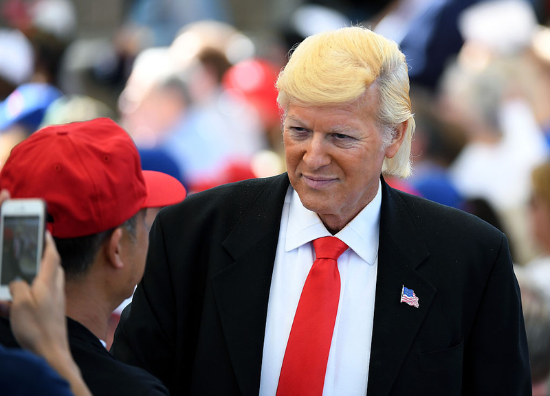 Robert Ensler attends a campaign rally for Republican presidential nominee Donald Trump in Nevada (Photo by Ethan Miller/Getty Images)